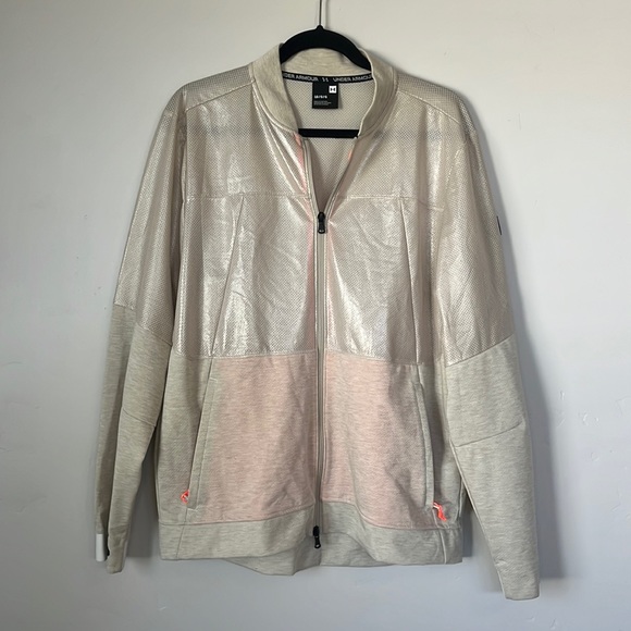 Under Armour | Beige Zip Up Jacket - Picture 4 of 12